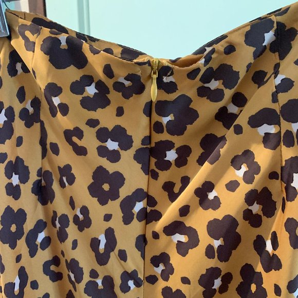 Urband Outfitters Silky Cheetah Knee Length Skirt - Picture 5 of 9